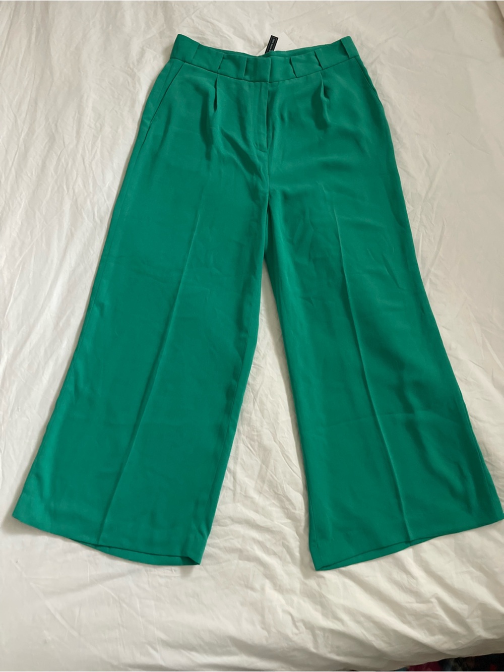 NWT Halogen x Atlantic-Pacific Emerald Green Trousers Pants Size 10